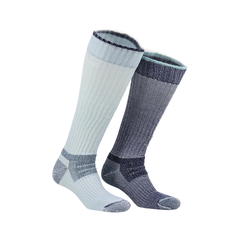 Dame 2P uld knæ høj sok