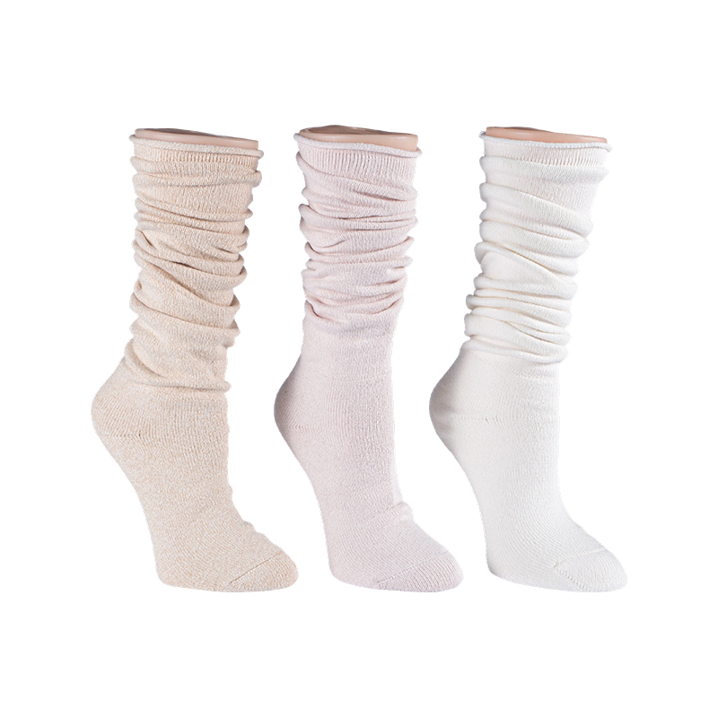 Roll Top Full Cushion Slouchy Crew 2ppk sokker