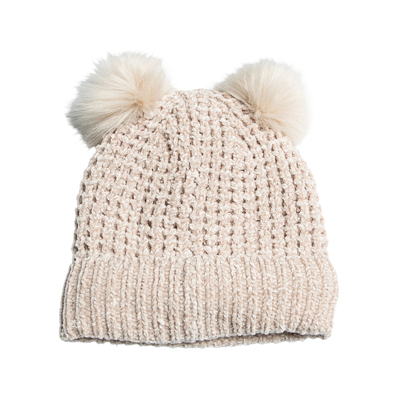 Vaffel Chenille Cuff Hat til børn