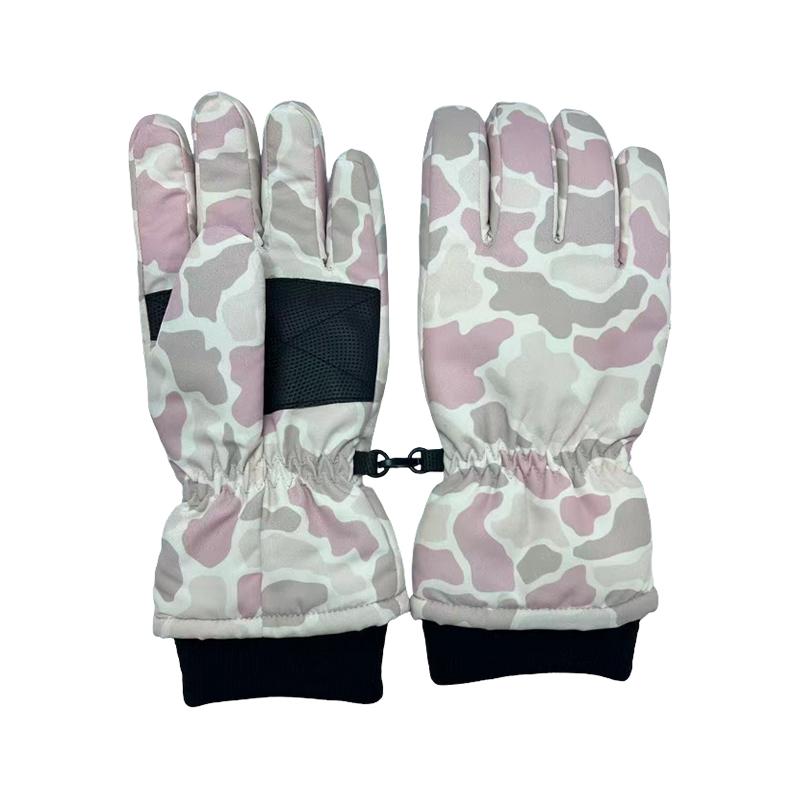 Camo skihandsker til børn